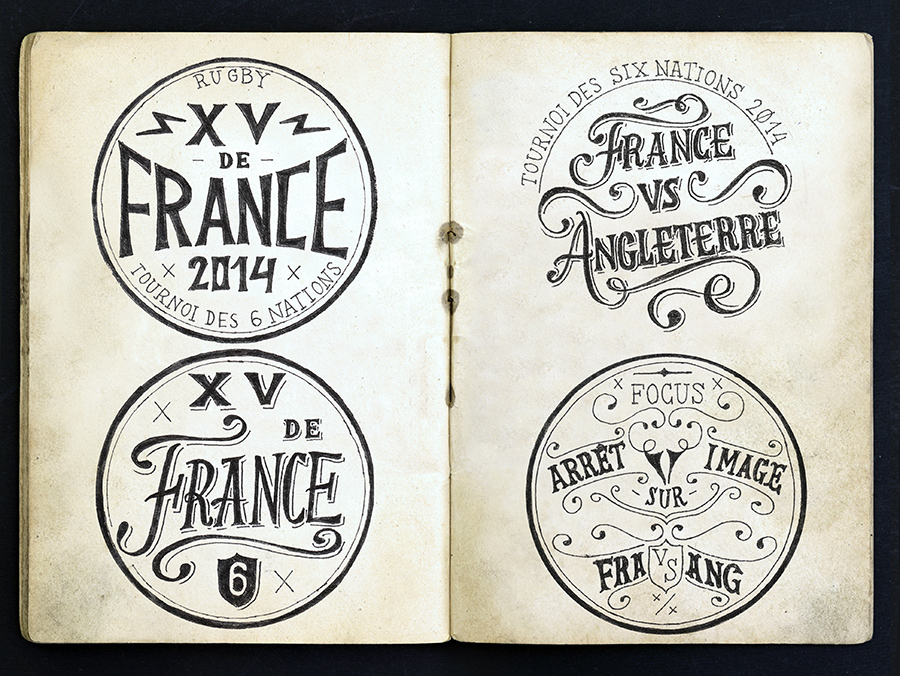 Typographie sketch 2014